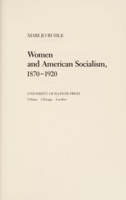 Couverture : Women and American socialism, 1870-1920