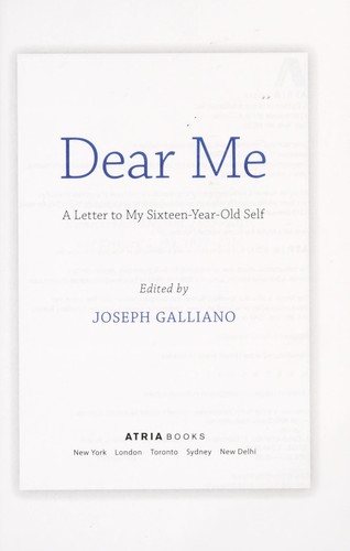 Couverture : Dear Me