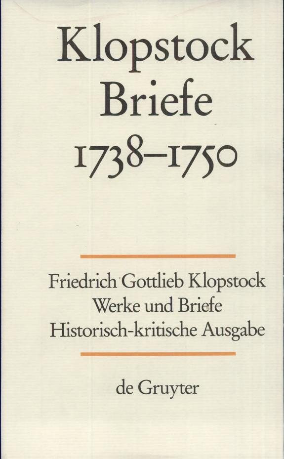 Couverture : Briefe 1738-1750