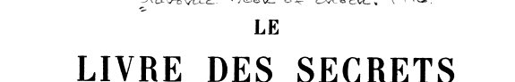 Couverture : Le livre des secrets d'Hènoch