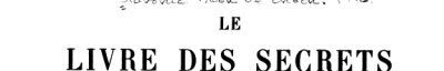 Couverture : Le livre des secrets d'Hènoch