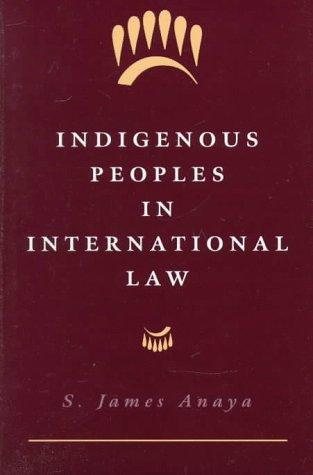 Couverture : Indigenous peoples in international law
