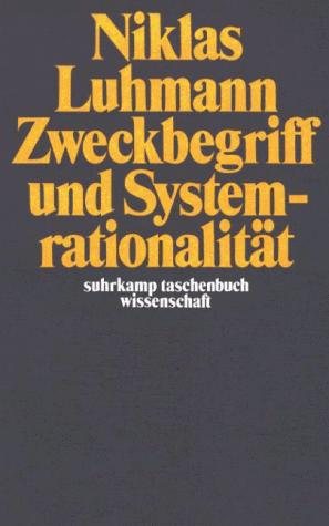 Couverture : Suhrkamp Taschenbücher Wissenschaft, Nr.12, Zweckbegriff und Systemrationalität