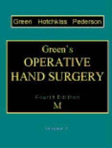 Couverture : Green's operative hand surgery