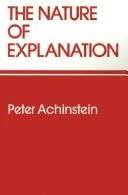 Couverture : The nature of explanation