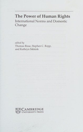 Couverture : The power of human rights
