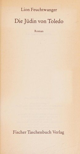 Couverture : Die Jüdin von Toledo