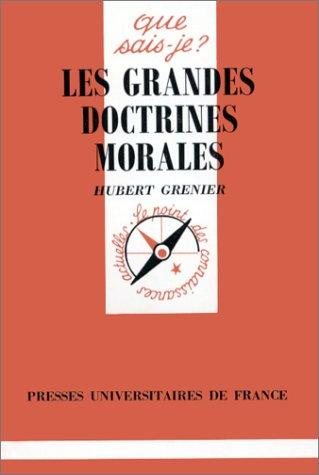 Couverture : Les grandes doctrines morales