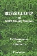 Couverture : Recrystallization and related annealing phenomena