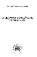 Couverture : Mickiewicz-towiańczyk
