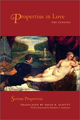 Couverture : Propertius in love