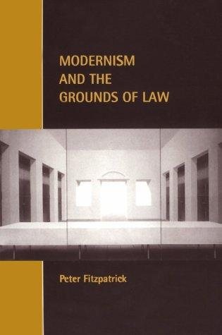 Couverture : Modernism and the grounds of law