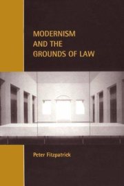Couverture : Modernism and the grounds of law