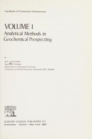 Couverture : Analytical methods in geochemical prospecting