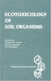 Couverture : Ecotoxicology of soil organisms
