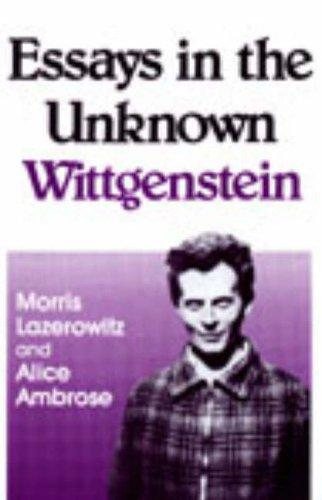 Couverture : Essays in the unknown Wittgenstein