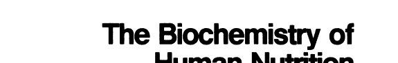 Couverture : The biochemistry of human nutrition