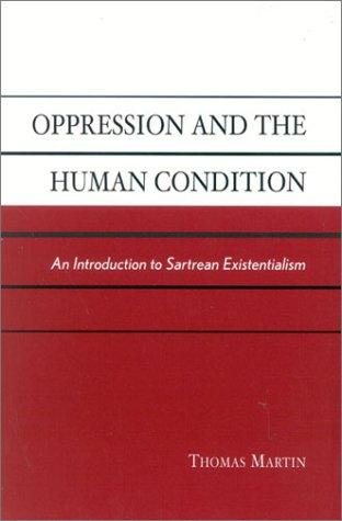 Couverture : Oppression and the Human Condition