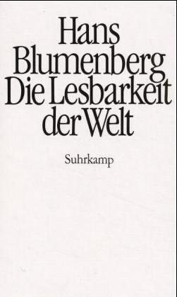 Couverture : Die Lesbarkeit der Welt