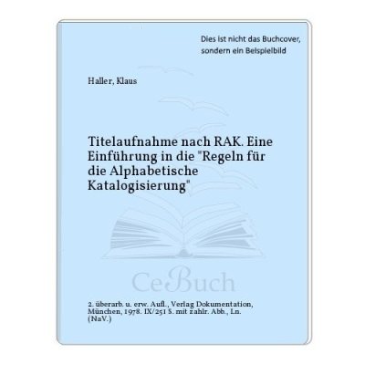 Couverture : Titelaufnahme nach RAK