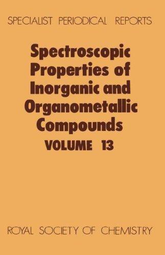 Couverture : Spectroscopic Properties of Inorganic and Organometallic Compounds (Specialist Periodical Reports)