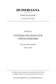 Couverture : Untersuchungen zur Urteilstheorie