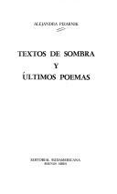 Couverture : Textos de sombra y últimos poemas