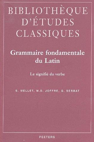 Couverture : Grammaire fondamentale du latin