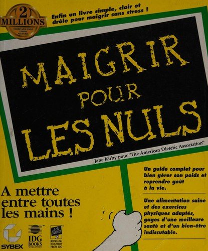 Couverture : Maigrir pour les nuls