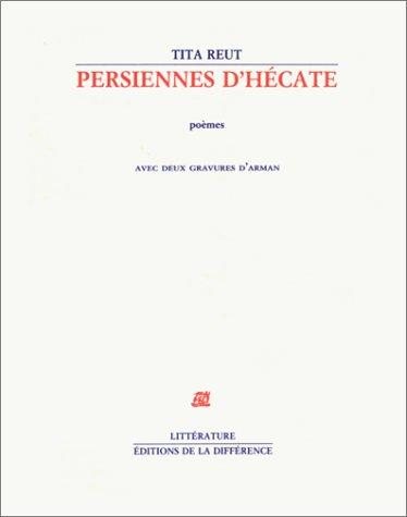 Couverture : Persiennes d'Hécate : poèmes
