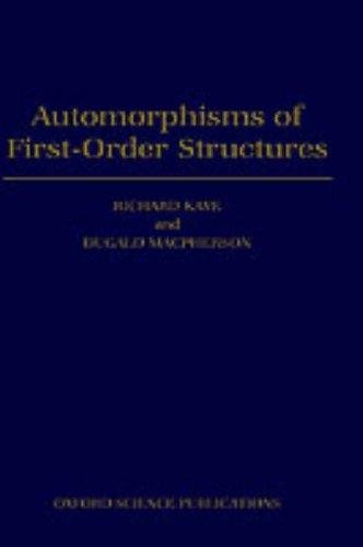 Couverture : Automorphisms of first-order structures
