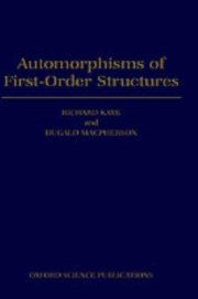 Couverture : Automorphisms of first-order structures