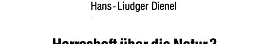 Couverture : Herrschaft über die Natur?