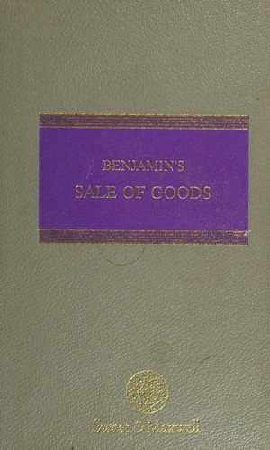 Couverture : Sale of Goods (Common Law Library)