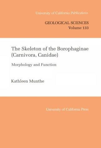 Couverture : The skeleton of the Borophaginae (Carnivora, Canidae)