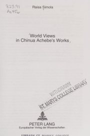 Couverture : World views in Chinua Achebe's works