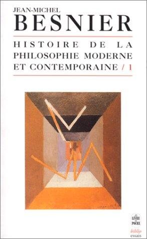 Couverture : Histoire de la philosophie moderne et contemporaine