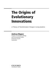 Couverture : The origins of evolutionary innovations