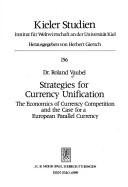 Couverture : Strategies for currency unification