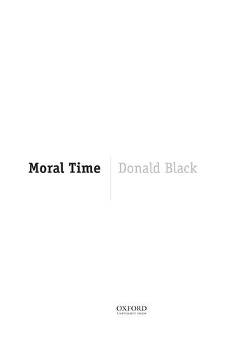 Couverture : Moral Time