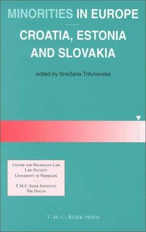 Couverture : Minorities in Europe - Croatia, Estonia and Slovakia