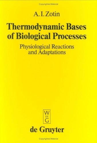 Couverture : Thermodynamic bases of biological processes