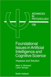 Couverture : Foundational issues in artificial intelligence and cognitive science