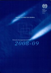 Couverture : Exécution du programme de l'OIT en 2008-09