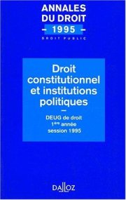 Couverture : Droit constitutionnel et institutions politiques