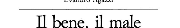 Couverture : Il bene, il male e la scienza