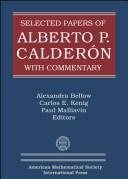 Couverture : Selected papers of Alberto P. Calderón with commentary