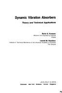 Couverture : Dynamic vibration absorbers
