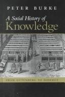 Couverture : A social history of knowledge