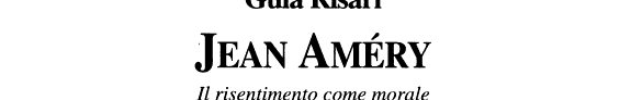 Couverture : Jean Améry